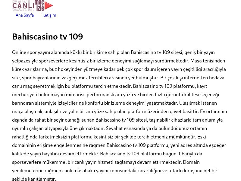 Bahiscasino tv 109 Güncel Giriş - Ekran Görüntüsü