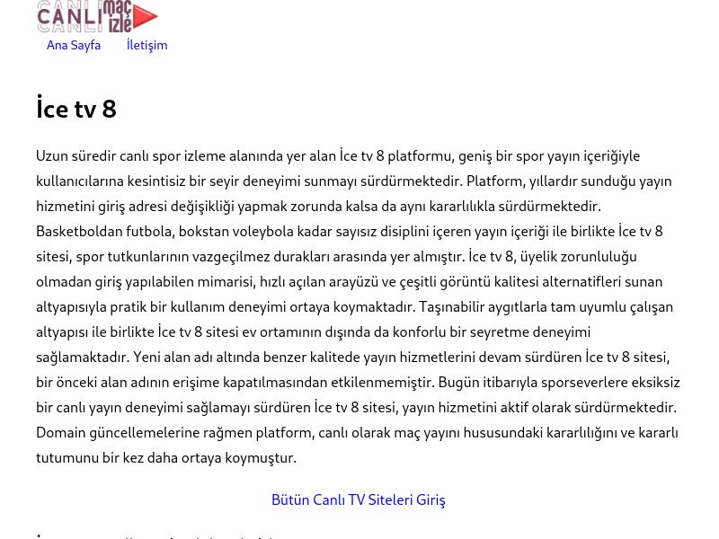 İce tv 8 Güncel Giriş - Ekran Görüntüsü