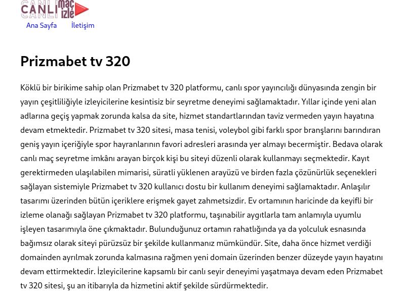 Prizmabet tv 320 Güncel Giriş - Ekran Görüntüsü