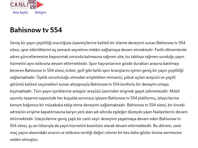 Bahisnow tv 554 Giriş - Ekran Görüntüsü
