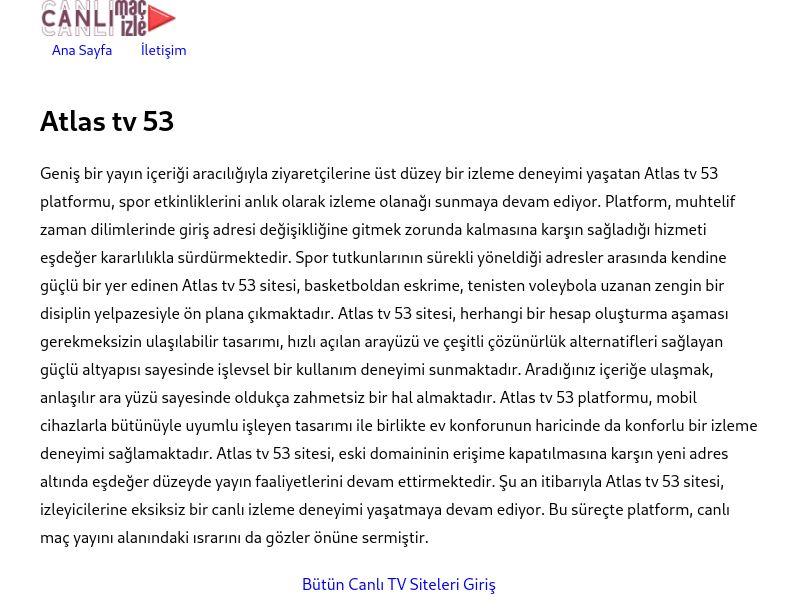 Atlas tv 53 Giriş Bilgileri - Ekran Görüntüsü