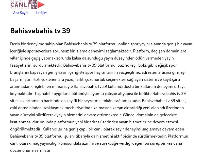 Bahisvebahis tv 39 - Ekran Görüntüsü
