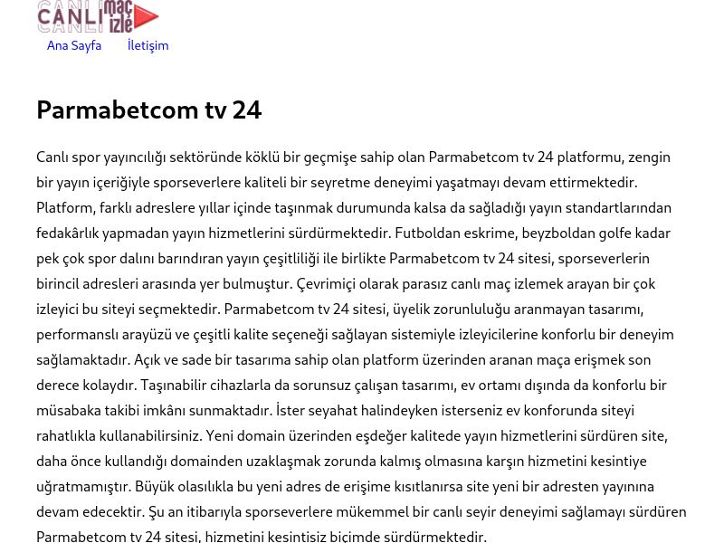 Parmabetcom tv 24 Güncel Giriş Adresi Linki - Ekran Görüntüsü