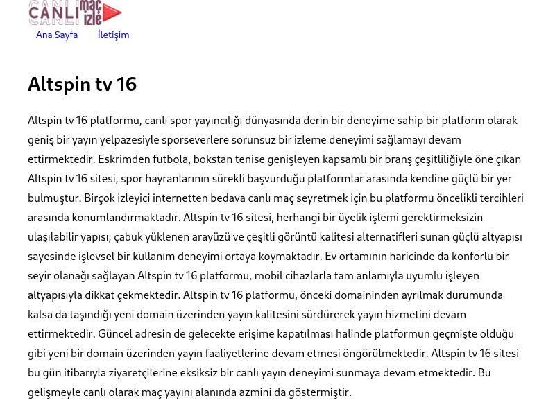 Altspin tv 16 - Ekran Görüntüsü