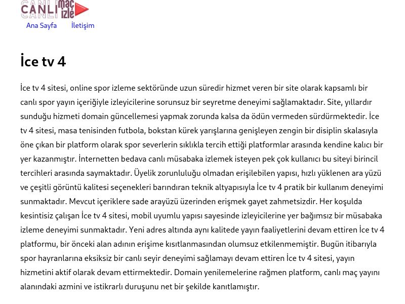 İce tv 4 Güncel Link - Ekran Görüntüsü
