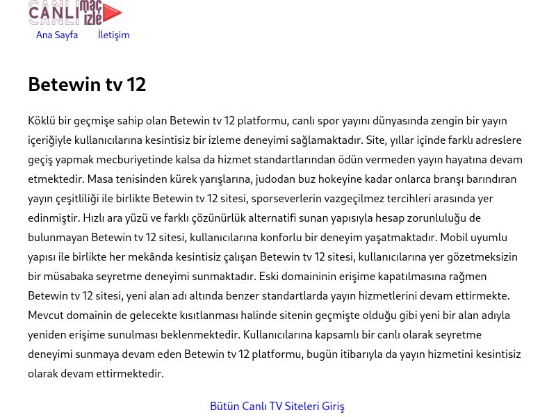 Betewin tv 12 - Ekran Görüntüsü