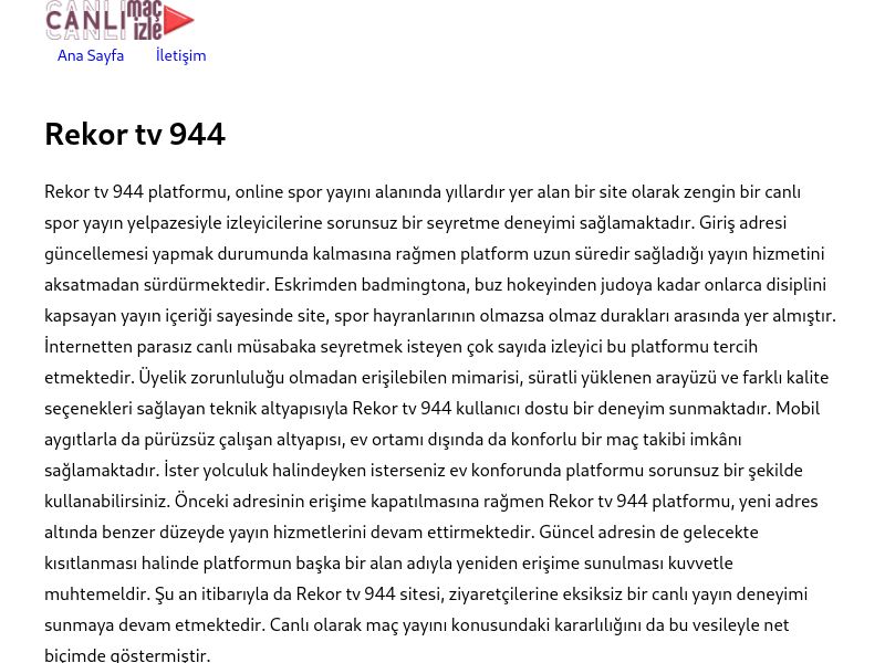 Rekor tv 944 - Ekran Görüntüsü
