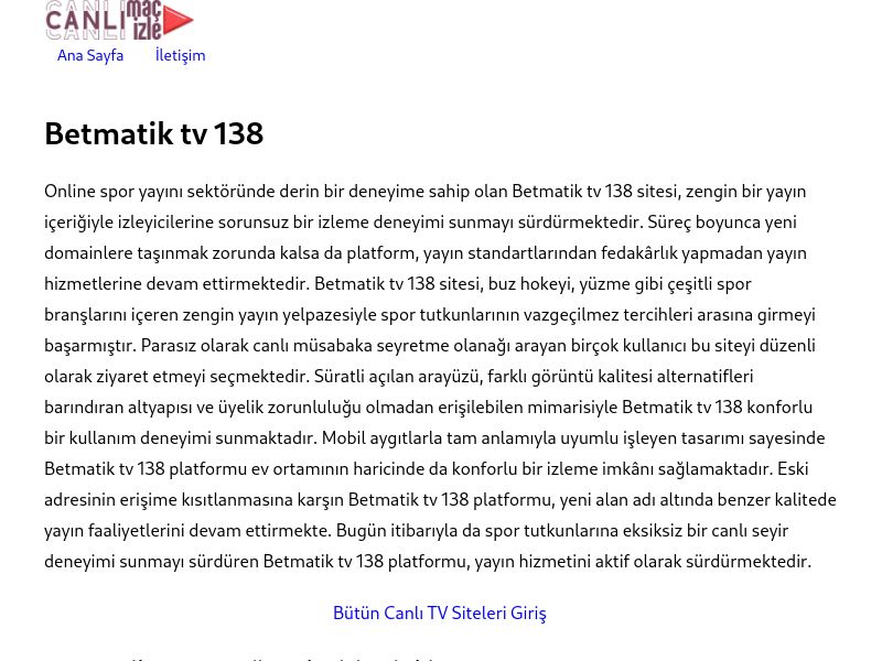 Betmatik tv 138 - Ekran Görüntüsü