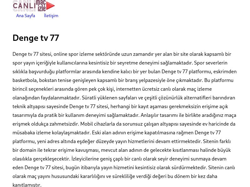 Denge tv 77 - Ekran Görüntüsü