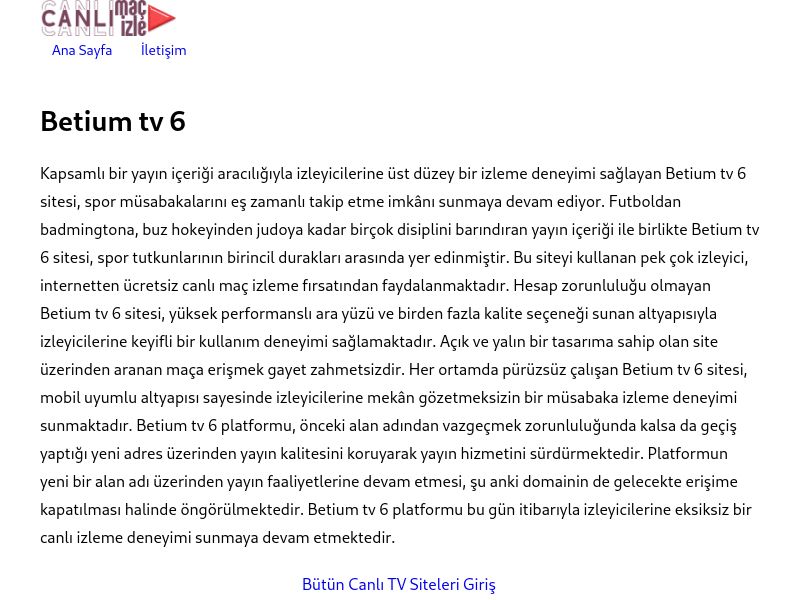 Betium tv 6 - Ekran Görüntüsü