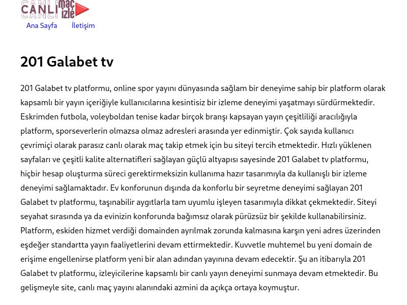 201 Galabet tv Giriş - Ekran Görüntüsü