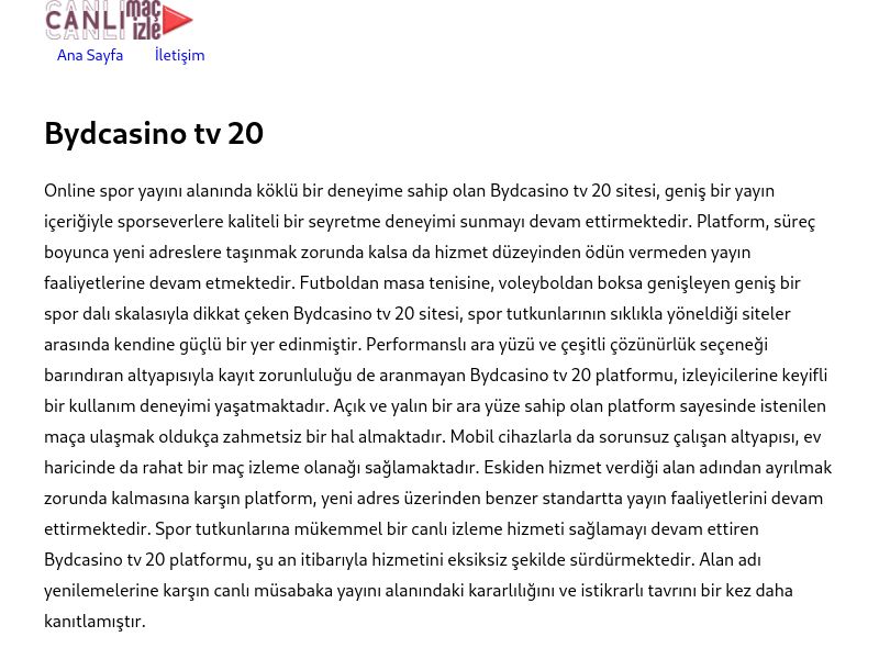 Bydcasino tv 20 - Ekran Görüntüsü