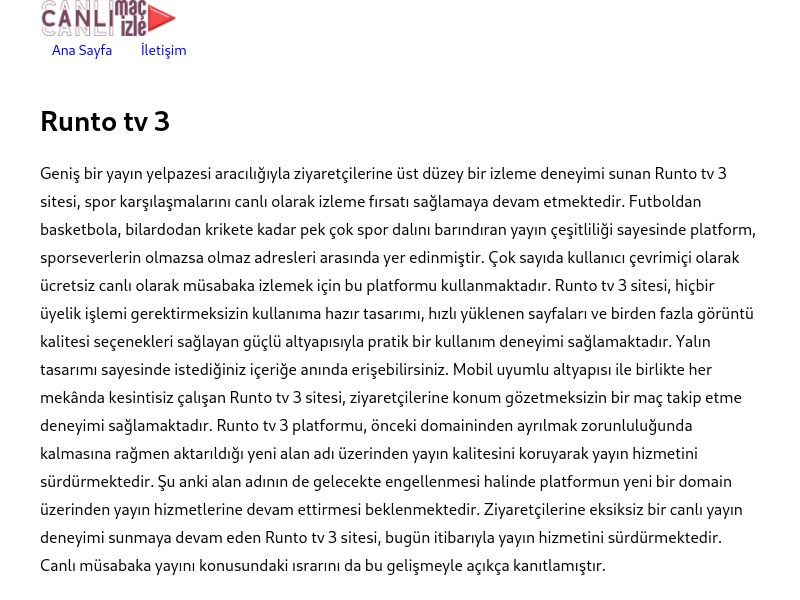 Runto tv 3 Giriş Adresi - Ekran Görüntüsü