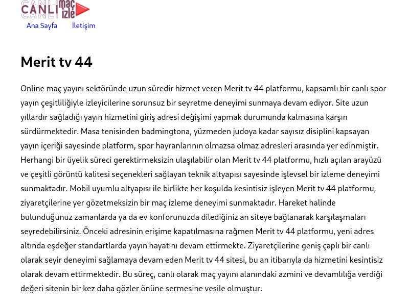 Merit tv 44 Giriş - Ekran Görüntüsü