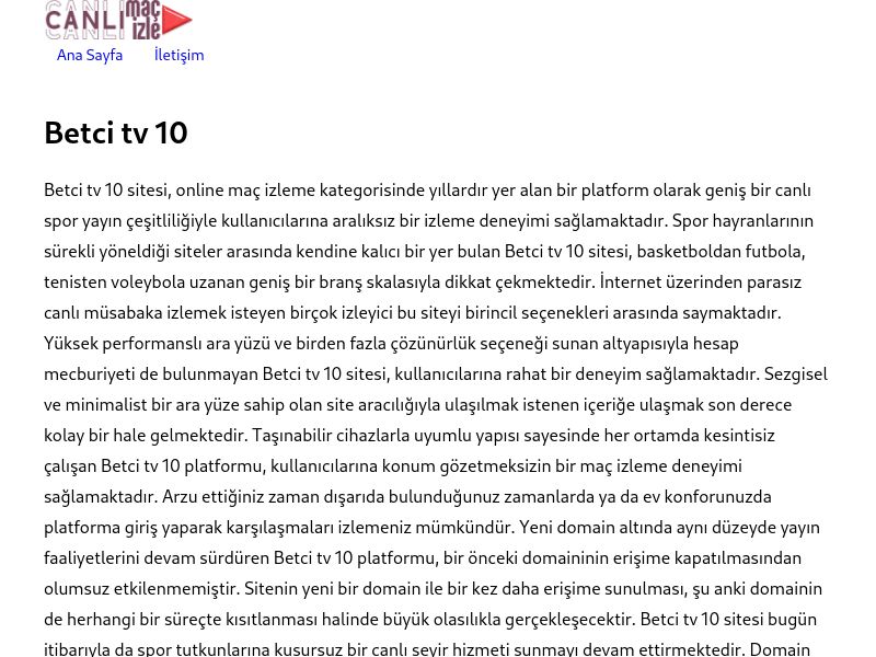 Betci tv 10 - Ekran Görüntüsü