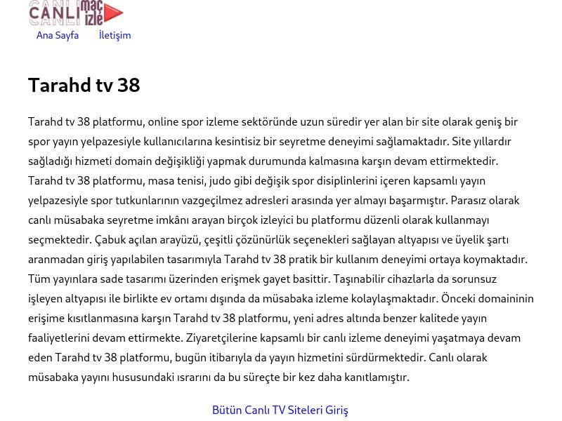Tarahd tv 38 Güncel Giriş - Ekran Görüntüsü