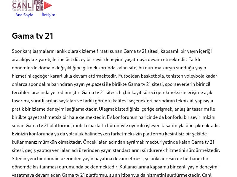 Gama tv 21 - Ekran Görüntüsü