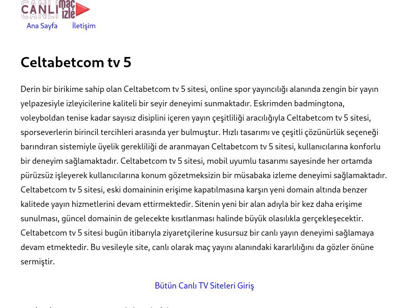 Celtabetcom tv 5 Güncel Giriş - Ekran Görüntüsü
