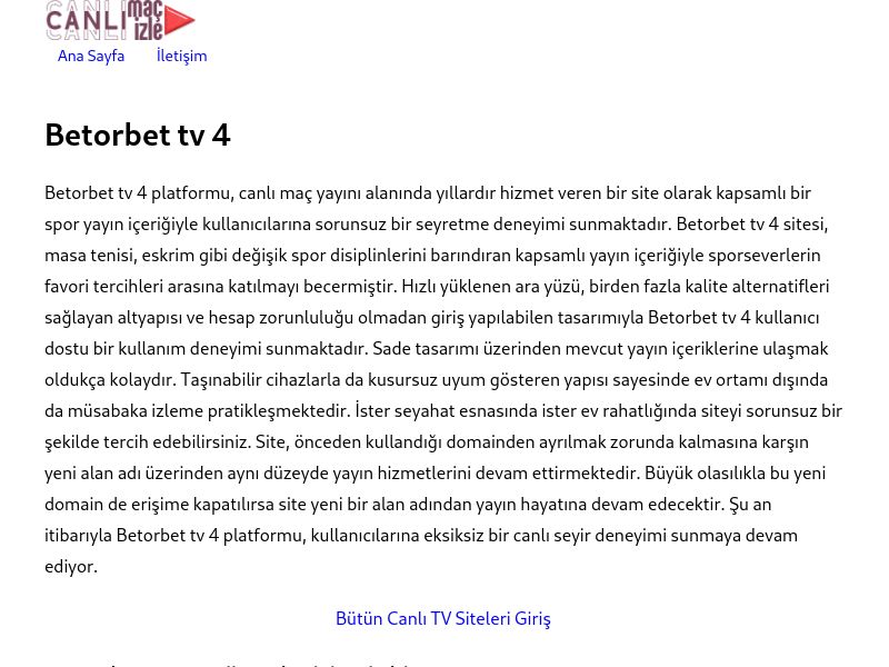Betorbet tv 4 Yeni Adres - Ekran Görüntüsü