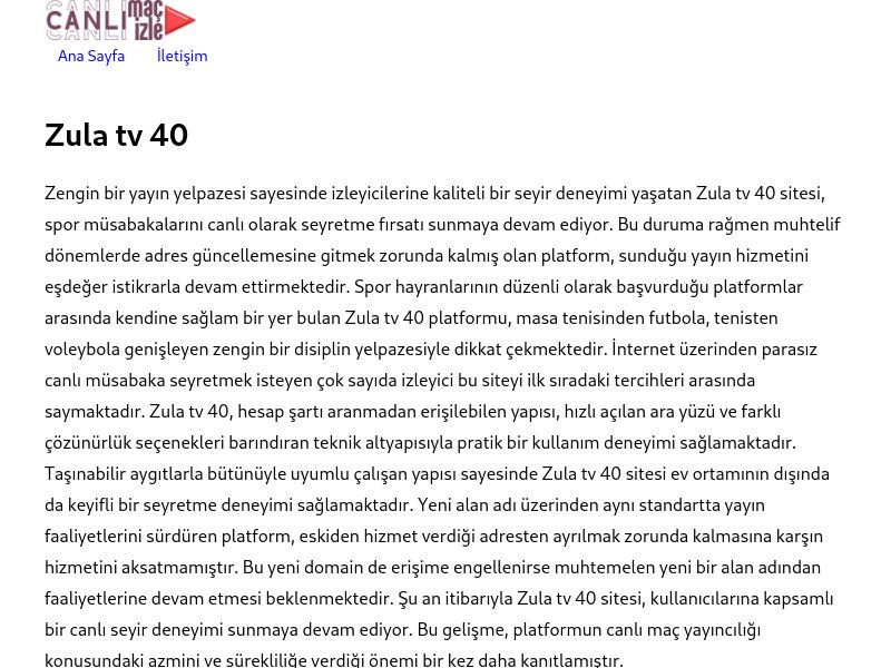 Zula tv 40 Güncel Giriş - Ekran Görüntüsü