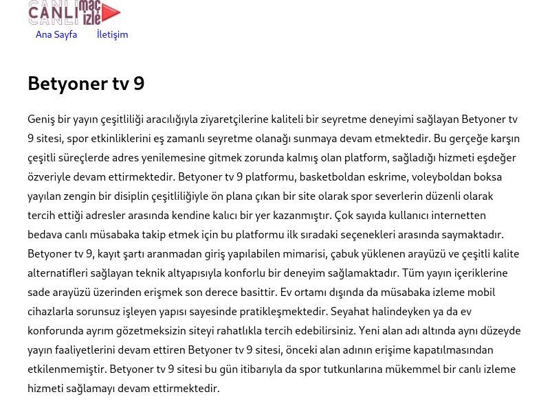 Betyoner tv 9 - Ekran Görüntüsü