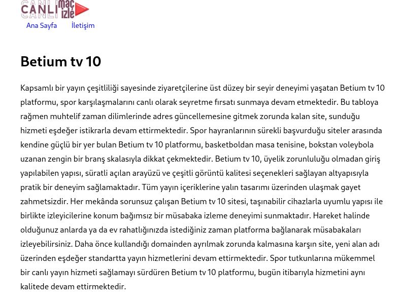 Betium tv 10 - Ekran Görüntüsü
