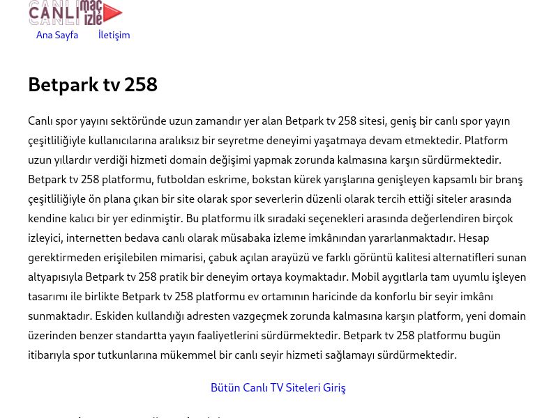 Betpark tv 258 Giriş - Ekran Görüntüsü