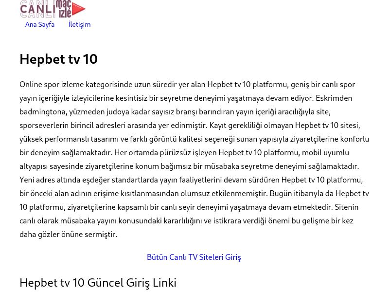 Hepbet tv 10 - Ekran Görüntüsü