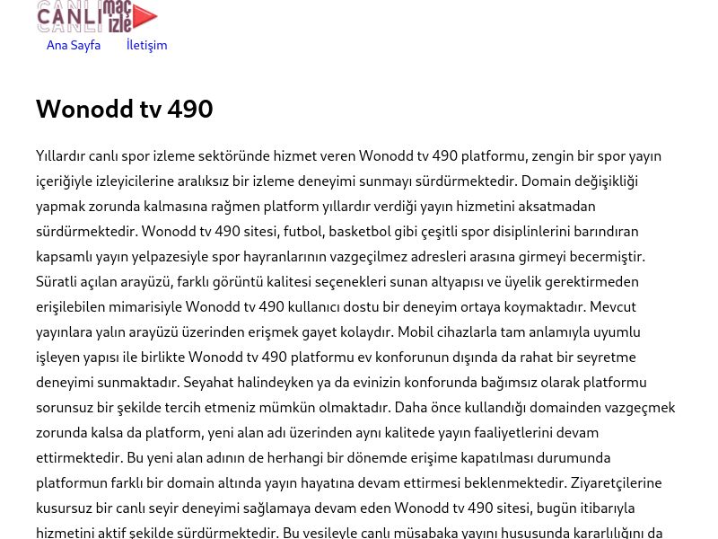 Wonodd tv 490 - Ekran Görüntüsü