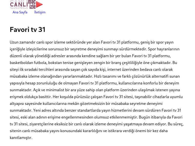 Favori tv 31 - Ekran Görüntüsü