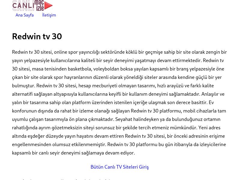 Redwin tv 30 Güncel Giriş - Ekran Görüntüsü