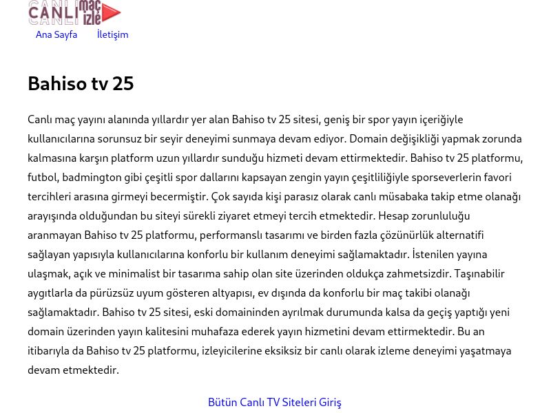 Bahiso tv 25 Güncel Giriş - Ekran Görüntüsü