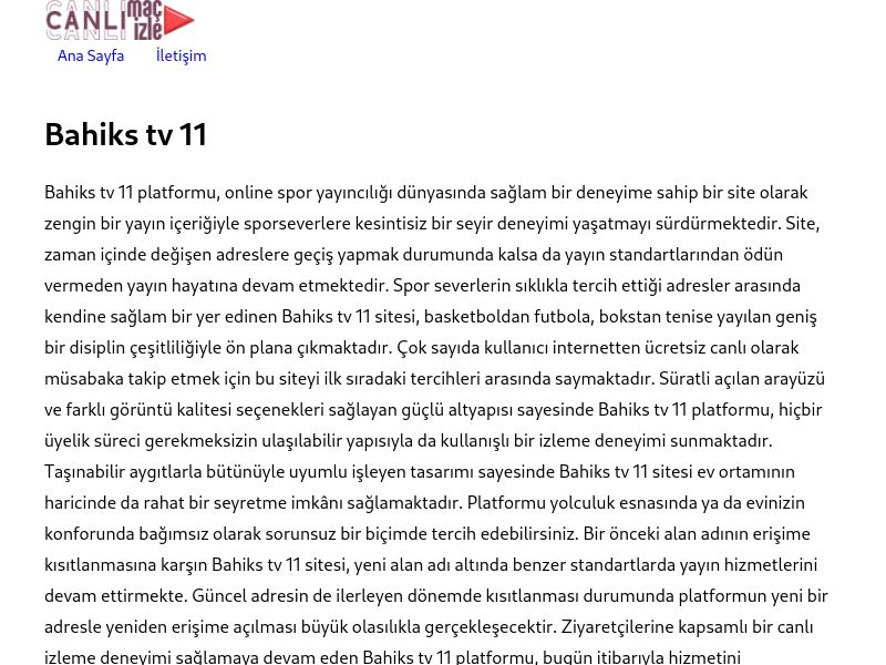 Bahiks tv 11 - Ekran Görüntüsü