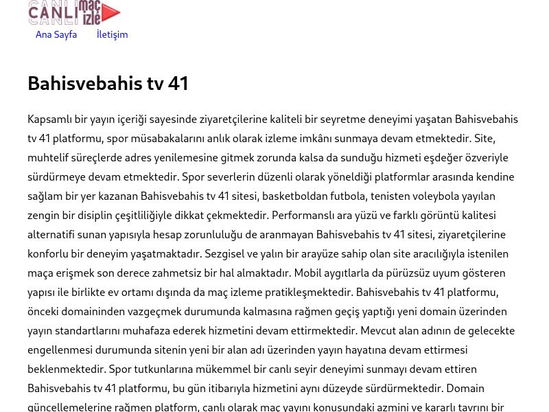 Bahisvebahis tv 41 - Ekran Görüntüsü