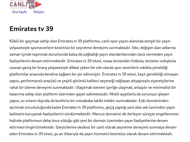Emirates tv 39 - Ekran Görüntüsü