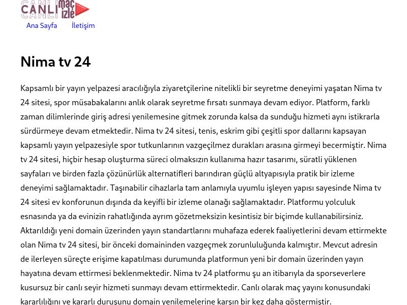 Nima tv 24 - Ekran Görüntüsü