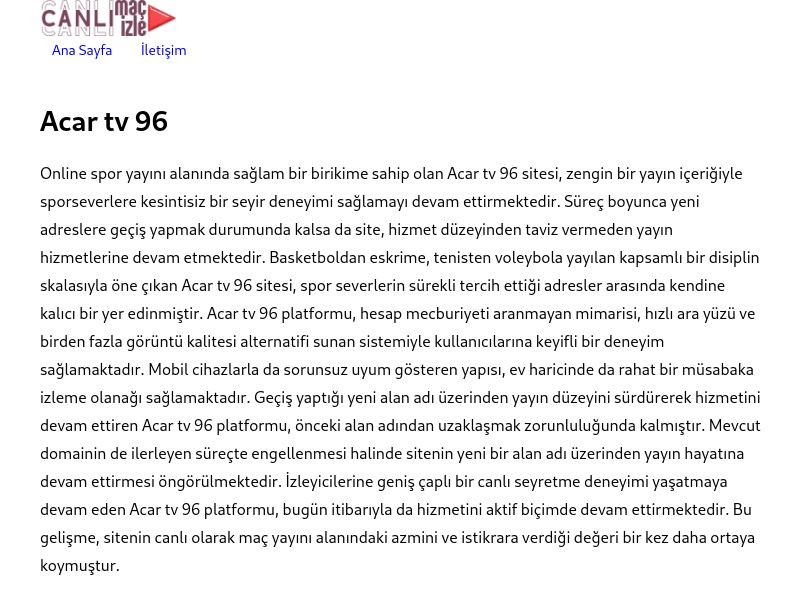 Acar tv 96 Güncel Giriş - Ekran Görüntüsü