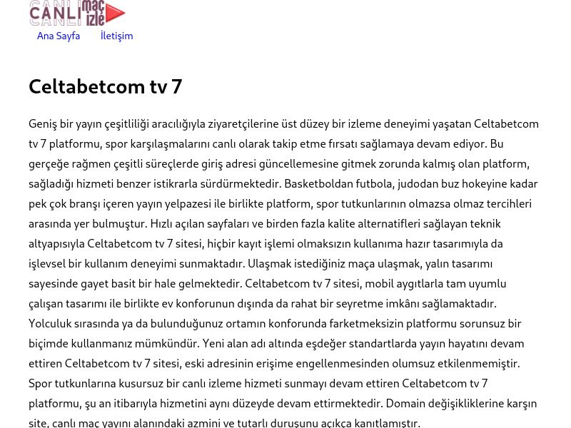 Celtabetcom tv 7 Güncel Giriş - Ekran Görüntüsü