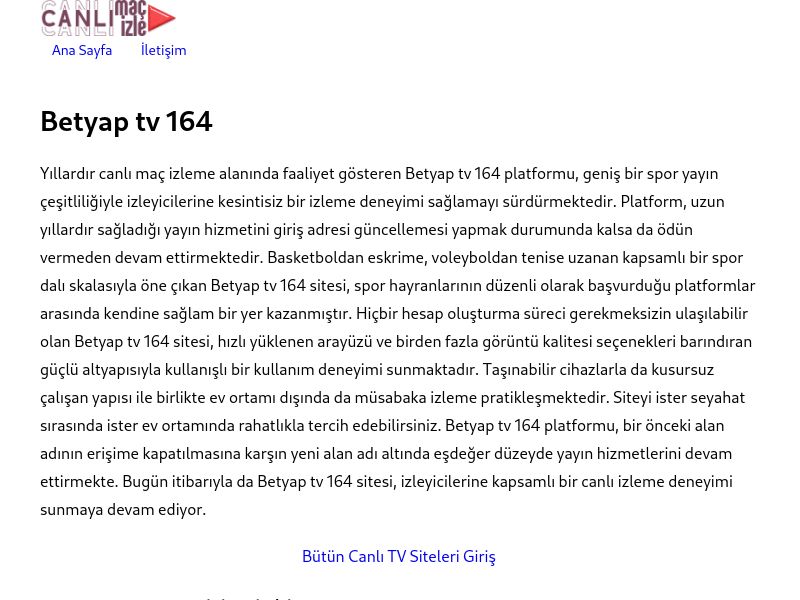 Betyap tv 164 Güncel Giriş Adresi - Ekran Görüntüsü