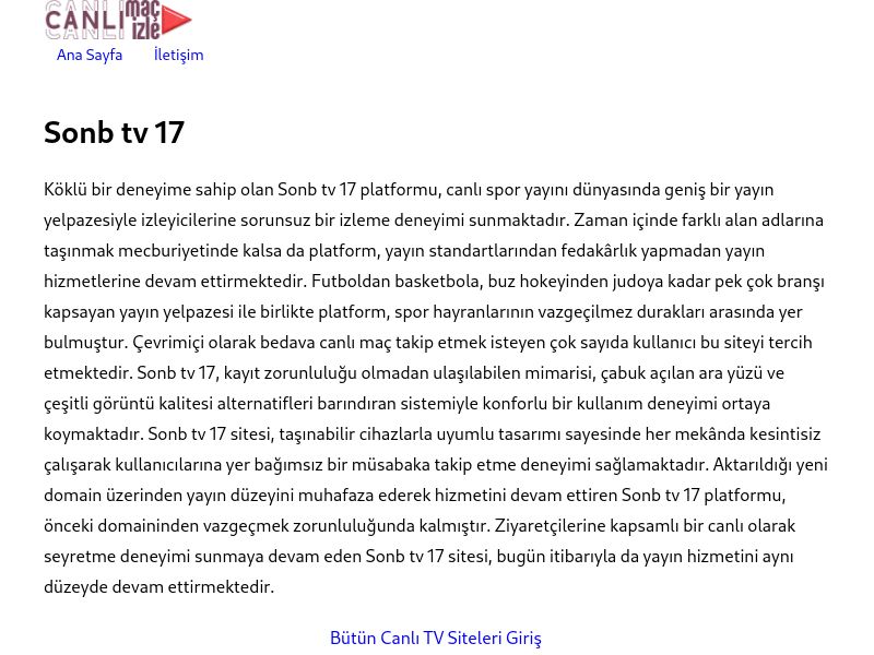 Sonb tv 17 - Ekran Görüntüsü