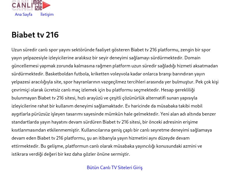 Biabet tv 216 - Ekran Görüntüsü