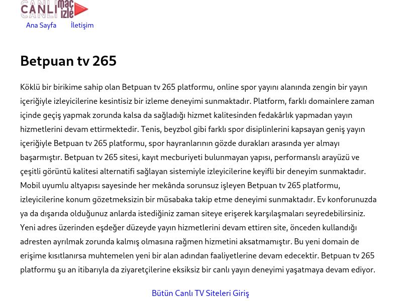 Betpuan tv 265 - Ekran Görüntüsü