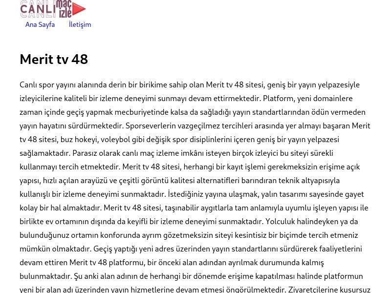 Merit tv 48 Giriş Linki - Ekran Görüntüsü