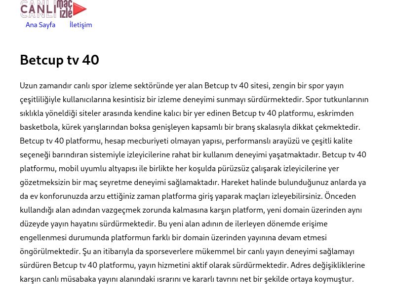 Betcup tv 40 - Ekran Görüntüsü