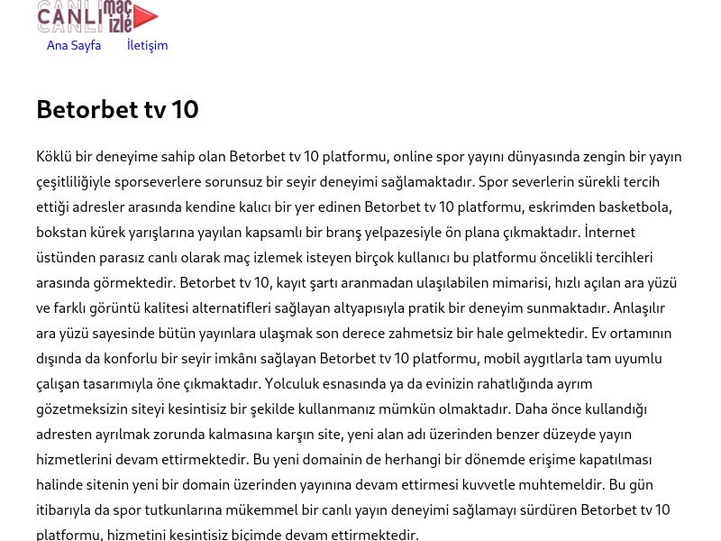 Betorbet tv 10 - Ekran Görüntüsü