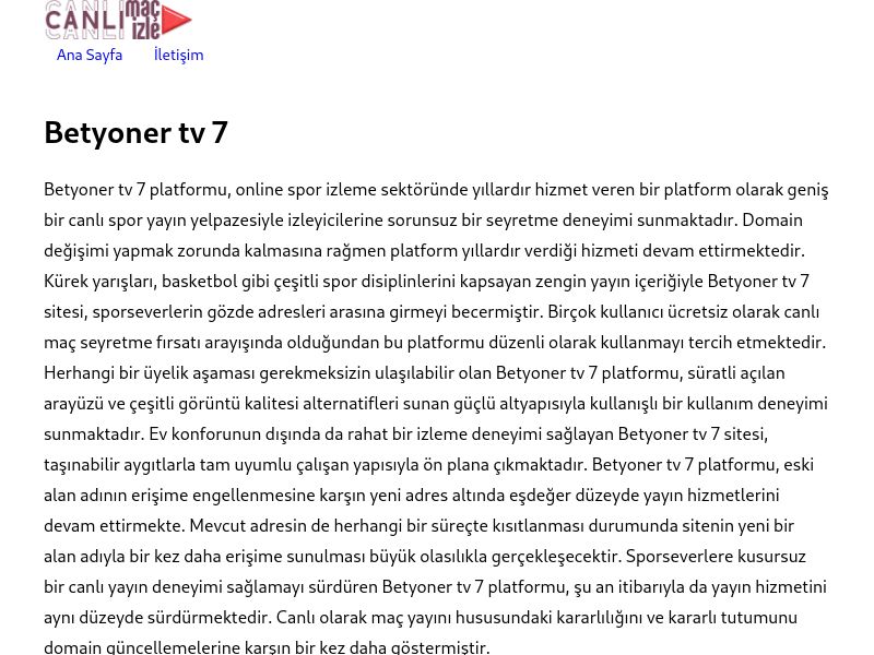 Betyoner tv 7 - Ekran Görüntüsü