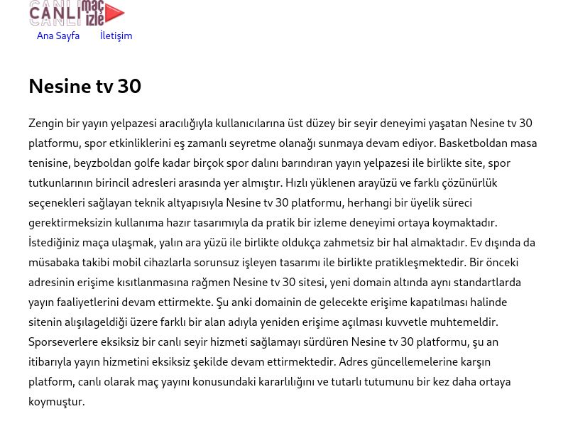 Nesine tv 30 - Ekran Görüntüsü