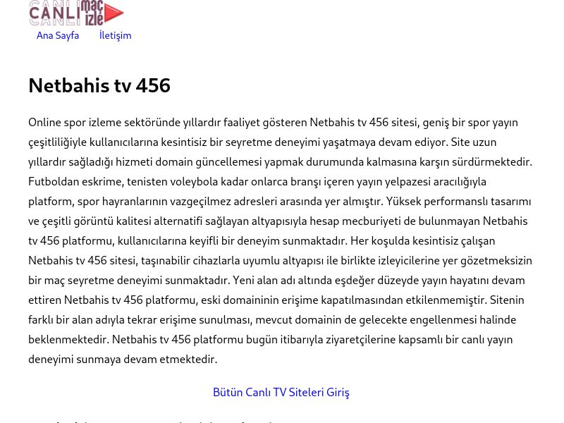 Netbahis tv 456 Güncel Link - Ekran Görüntüsü