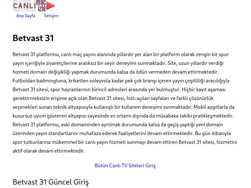 Betvast 31 - Ekran Görüntüsü