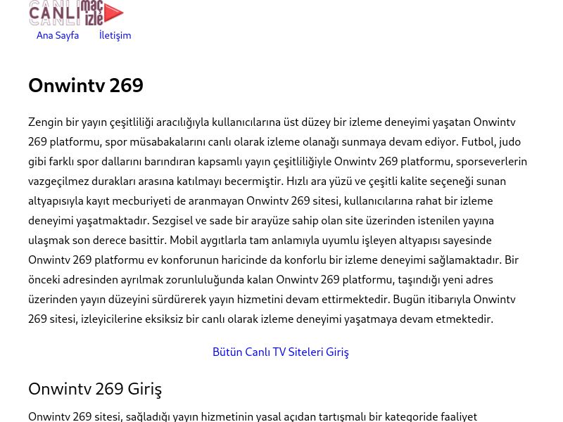 Onwintv 269 Giriş - Ekran Görüntüsü